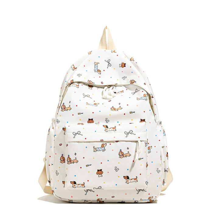 Backpack with Cheerful Dog Motif Bowlift