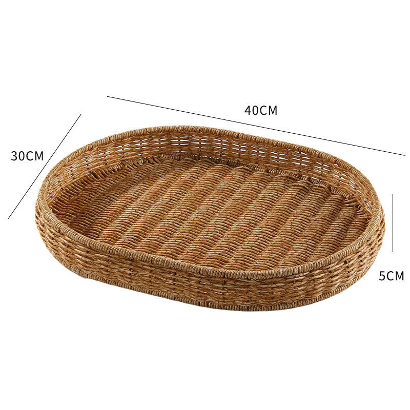 Handwoven Decorative Serving Tray Bowlift 1783754312