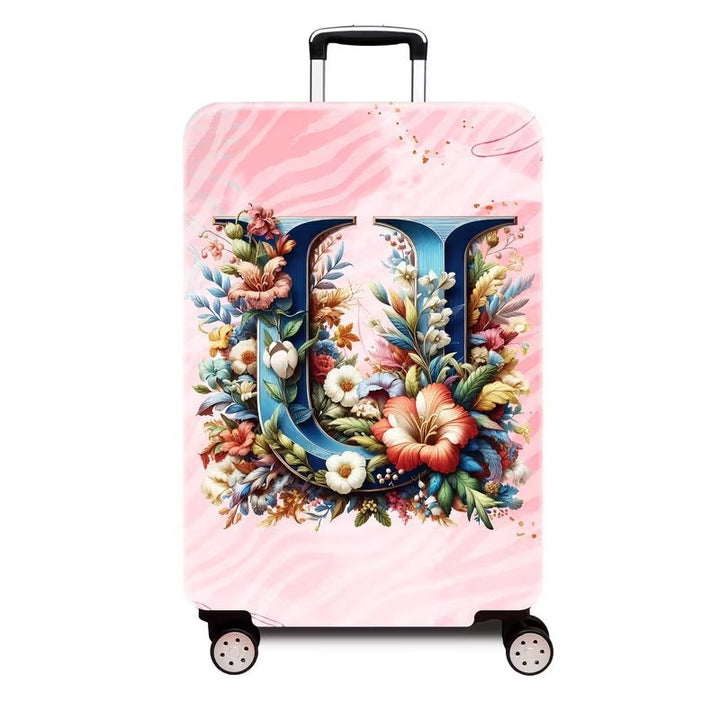 Ladies hard shell suitcase with luxurious floral design Bowlift