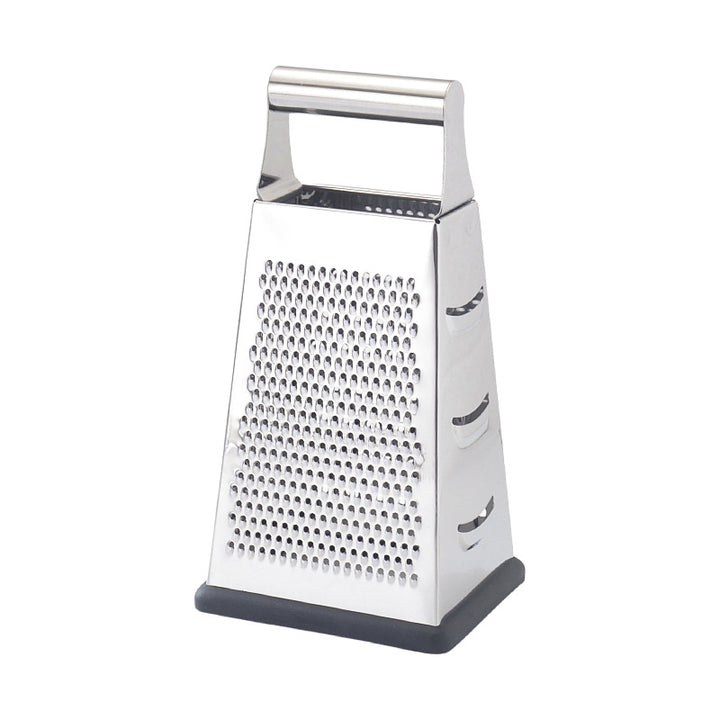 Ergonomic stainless steel cheese and vegetable grater Bowlift