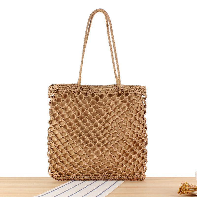 Tote bag made of handcrafted mesh weave Bowlift
