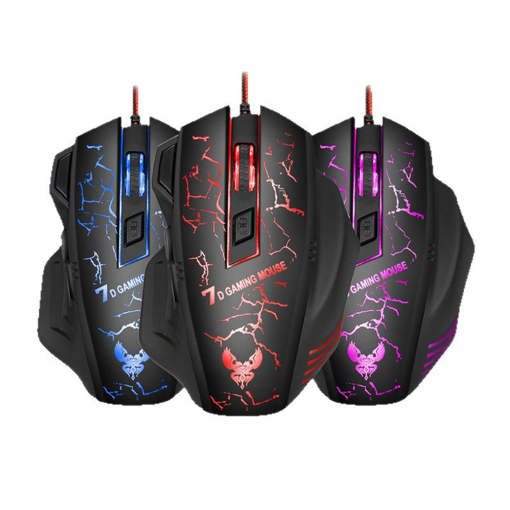 High-Precision Gaming Mouse with Adjustable DPI Bowlift