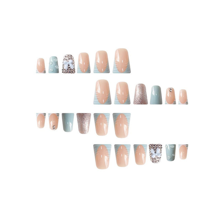 Decorative Nail Art Set with 3D Bows and Gems Bowlift