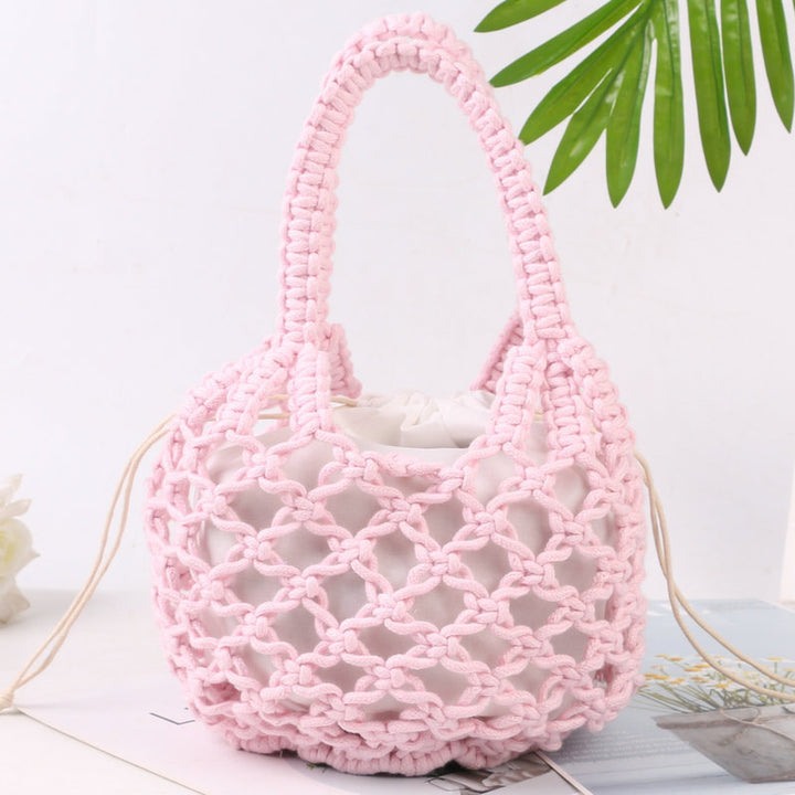 Hand-knotted tote bag with inner drawstring closure Bowlift
