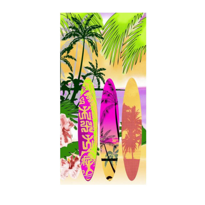 WoTropical Flamingo Beach Towel Bowlift