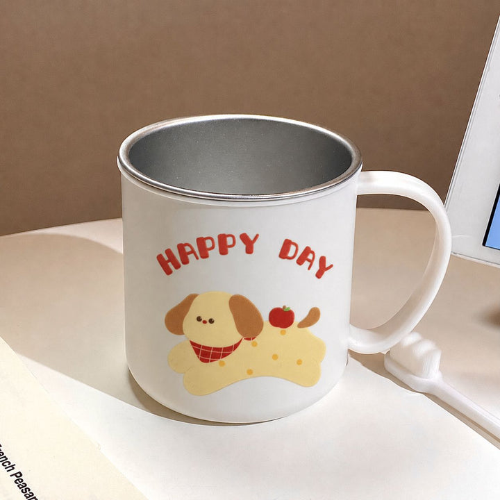 Ceramic mug with playful cat motif and cheerful inscription Bowlift