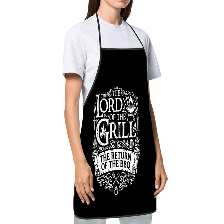 Dog Lover Full-Coverage Kitchen Apron With Adjustable Neck Strap And Waterproof Polyester Shell