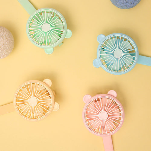Women Portable Hand Fan with Wrist Strap Function Bowlift