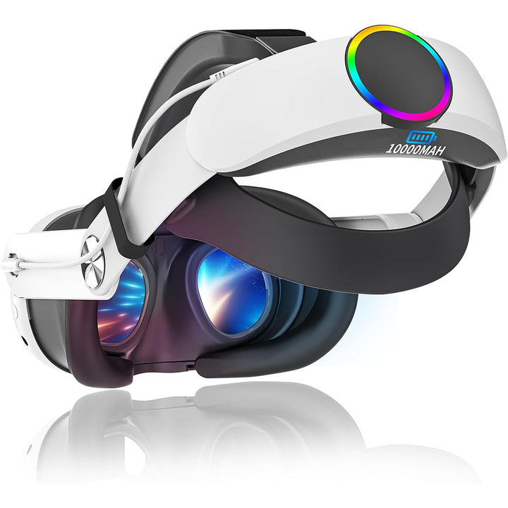 Ergonomic VR headset with high-performance battery Bowlift