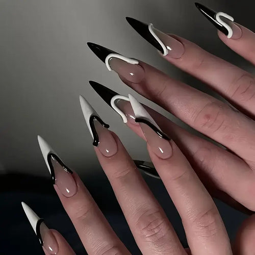 Elegant Stiletto Nail Enhancements Bowlift