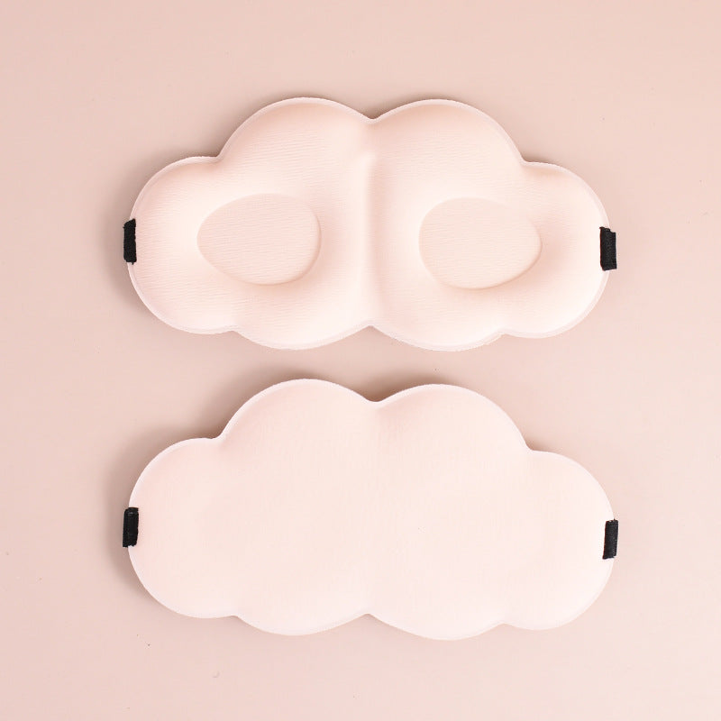 Women's cute cloud sleep mask made of memory foam with ergonomic padding and adjustable elastic band Bowlift