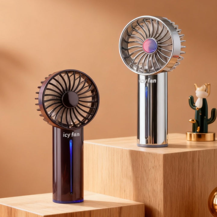 Portable handheld fan with USB charging function and ergonomic design Bowlift