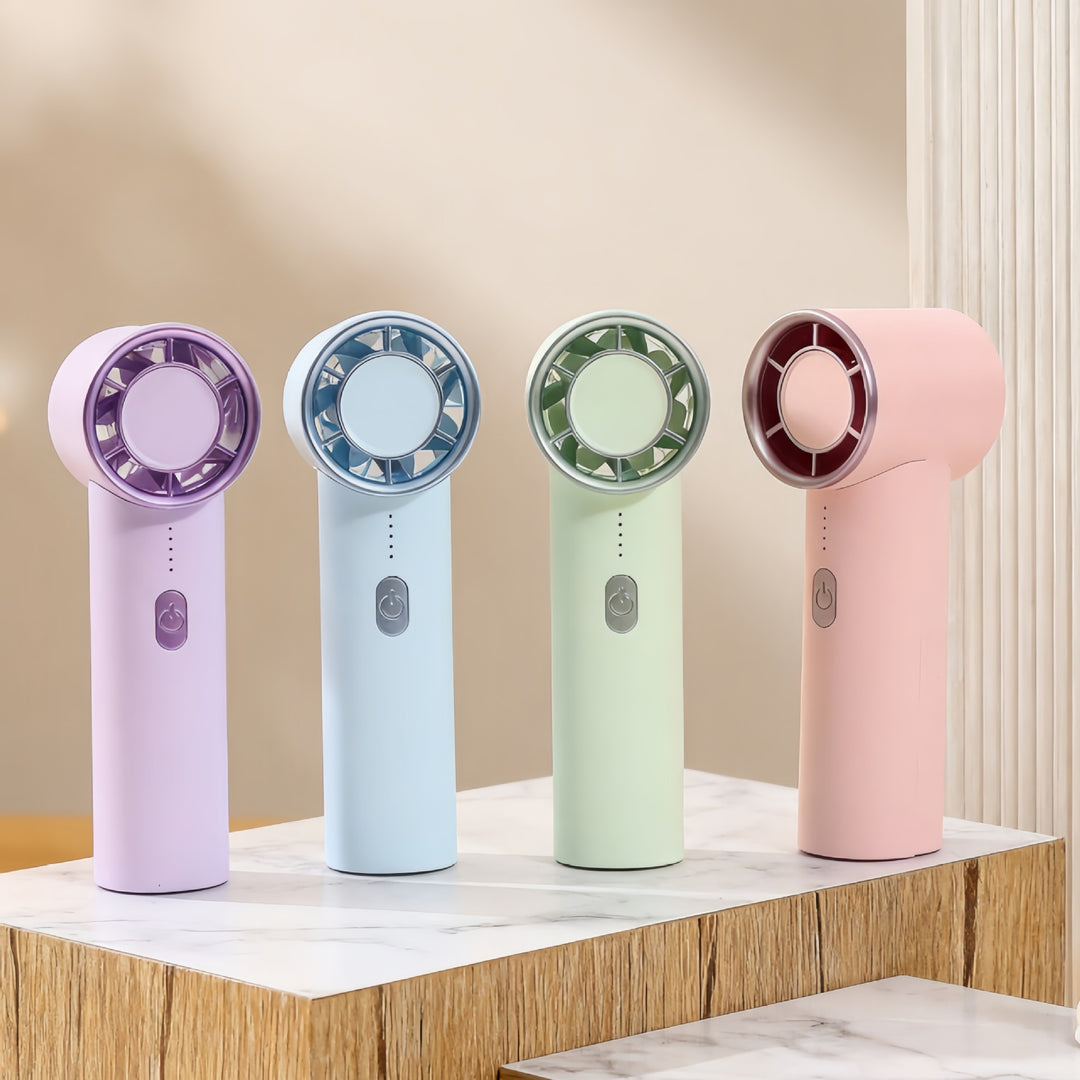 Women Portable Mini Hand Fan with USB Charging Function and Powerful Air Circulation Bowlift