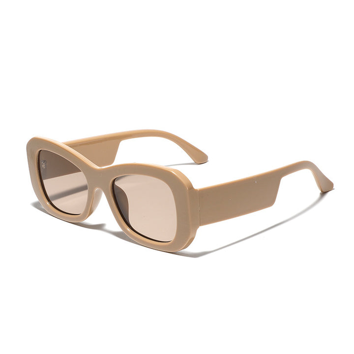 Women's modern square sunglasses with transparent frame Bowlift