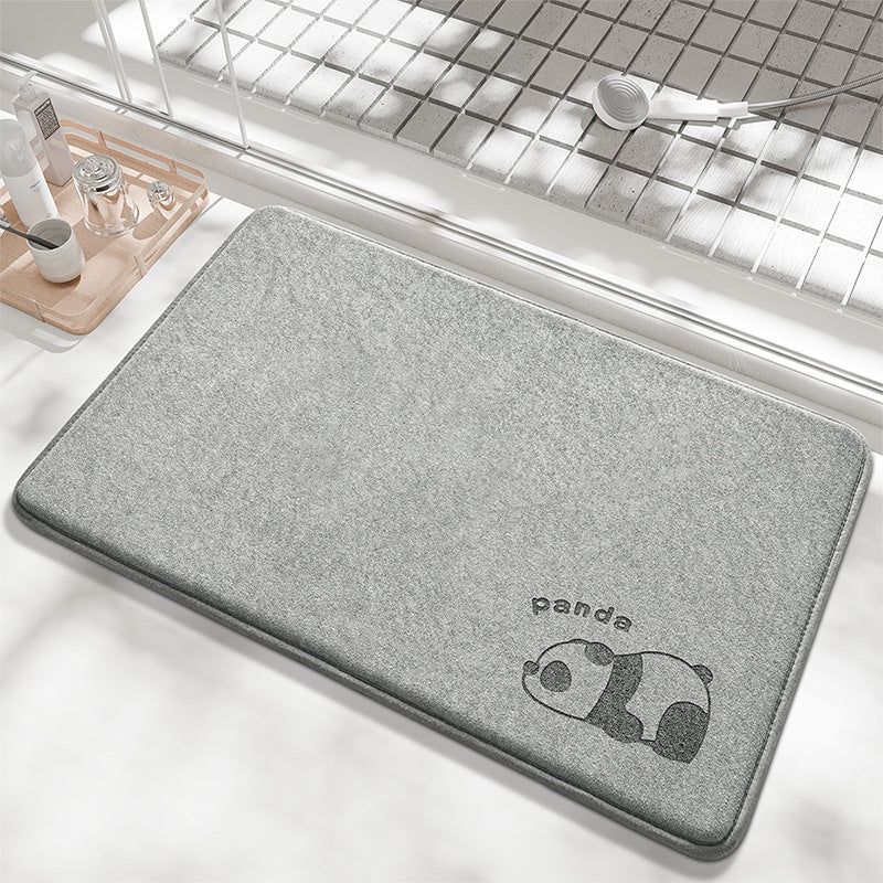 Playful Bunny Design Bath Mat Bowlift