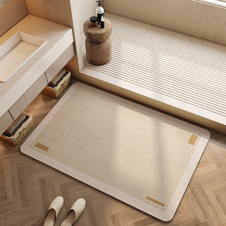 Geometric Patterned Bath Mat Bowlift