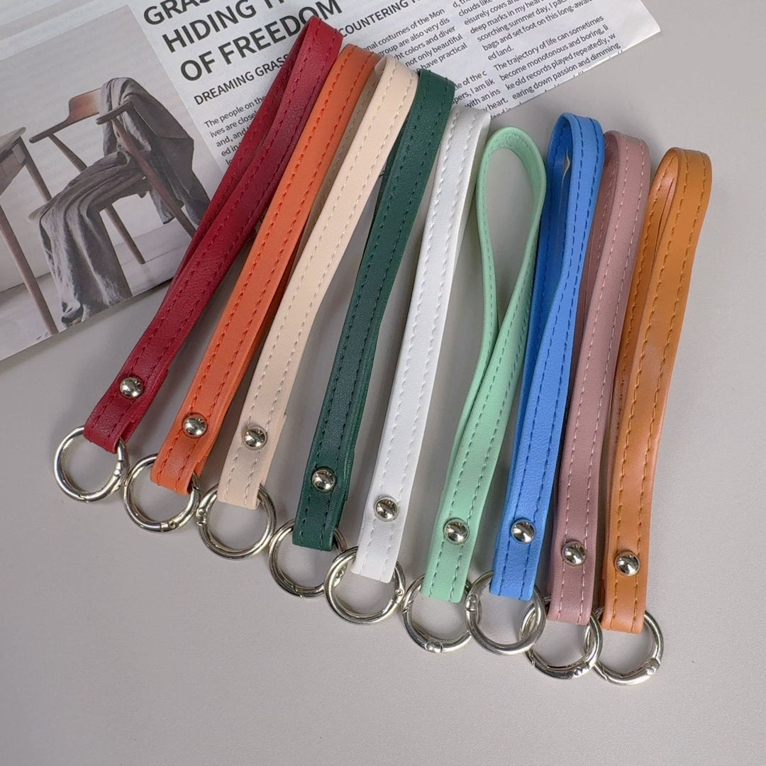 Stylish Faux Leather Keychain Strap Bowlift