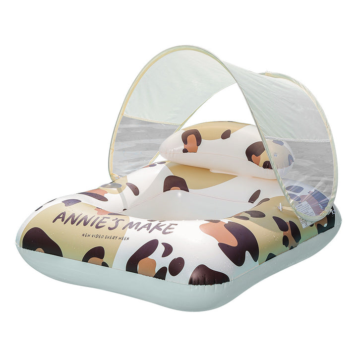 Women's Inflatable Comfort Pool Lounger with View Window Bowlift