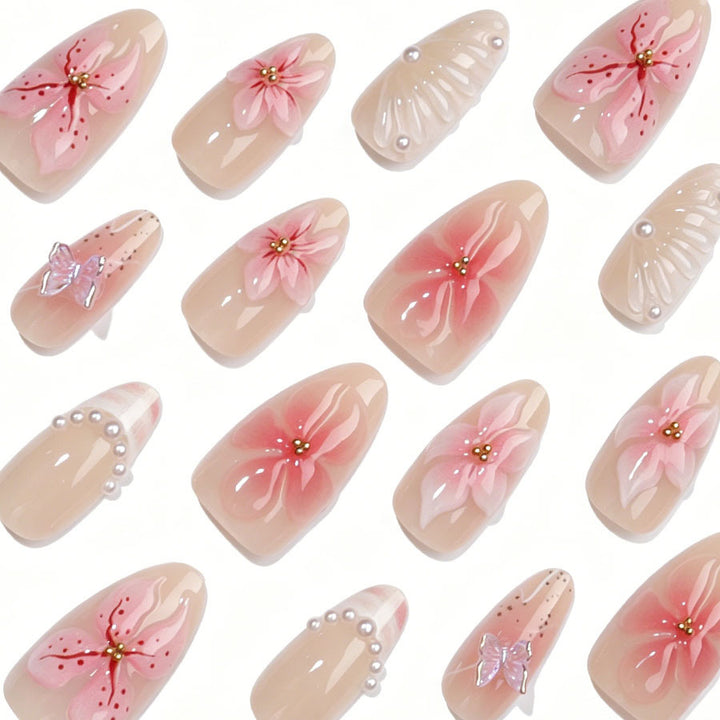 Decorative Acrylic Nail Set Bowlift