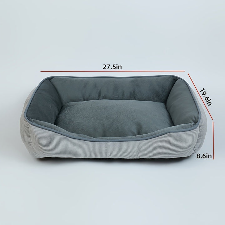 Cozy Corduroy Dog Bed