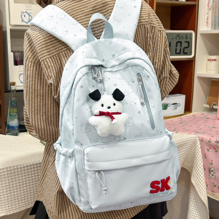 Illustrated Character-Themed Backpack Bowlift