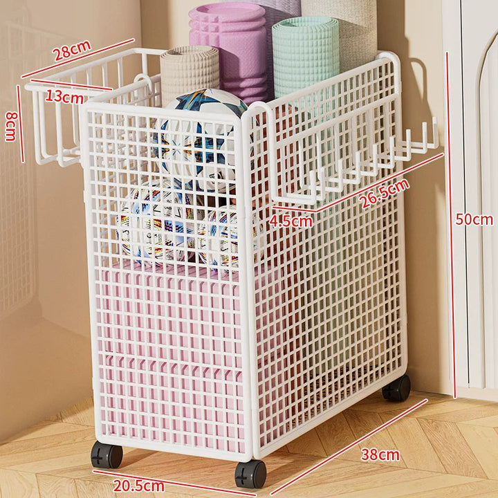 Versatile Rolling Storage Cart with Dividers Bowlift