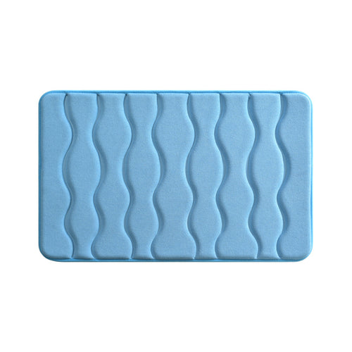 Soft Wave Design Bathroom Mat Bowlift