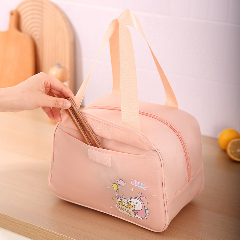Insulated Lunch Tote with Cute Character Design Bowlift
