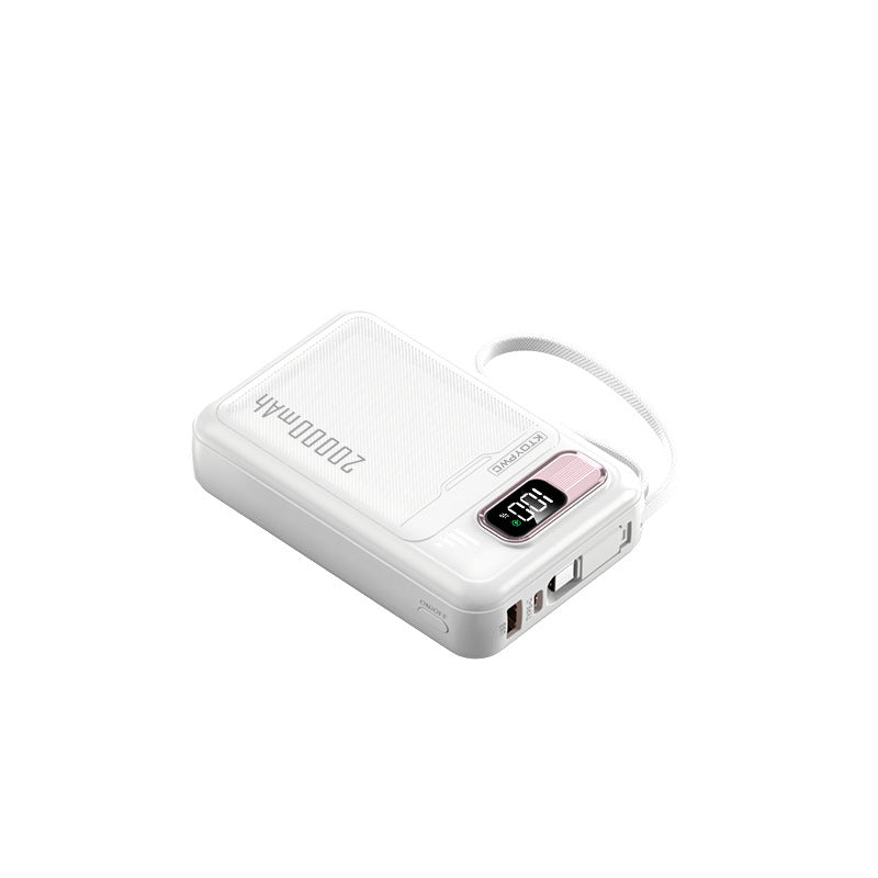 Portable power bank with innovative LCD display and fast charging function Bowlift
