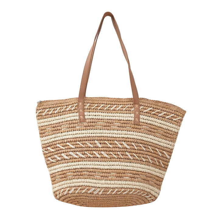 Polka Dot Rattan Handbag Bowlift