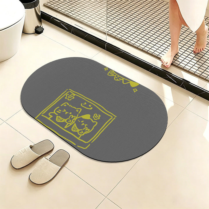 Cute Animal-Themed Bath Mat