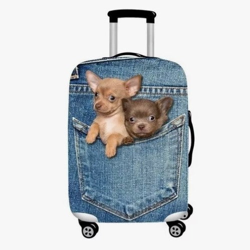 Women hard shell suitcase with stylish flamingo design Bowlift