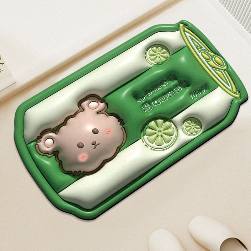 Cute Panda-Themed Bath Mat