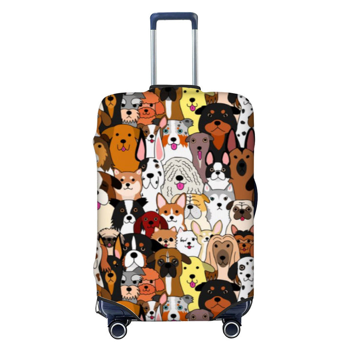 Women Hard Shell Suitcase with Trendy Surf and Palm Design Bowlift