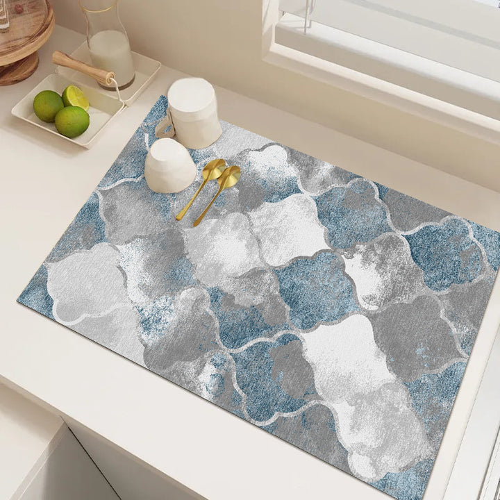 Abstract Geometric Kitchen Mat Bowlift