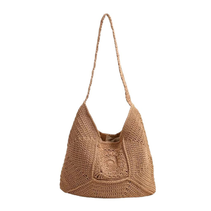 Handmade tote bag with artistic crochet pattern Bowlift