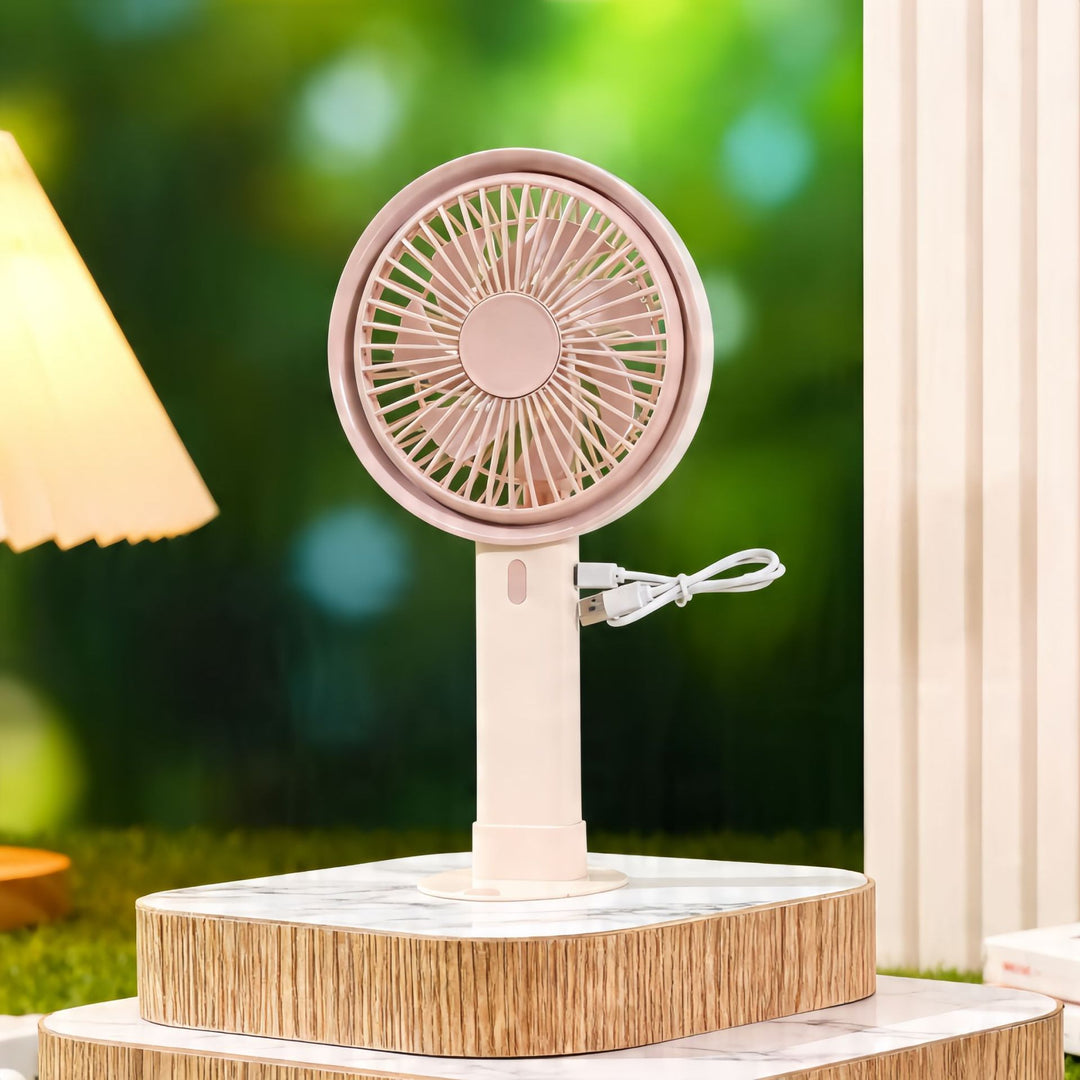 Women Portable Stepless Adjustable Table Fan Bowlift