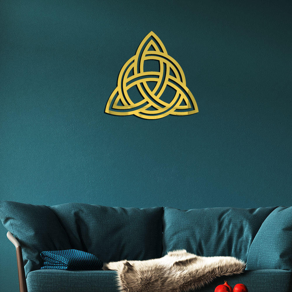 Laser-Cut Triquetra Celtic Wall Plaque Bowlift