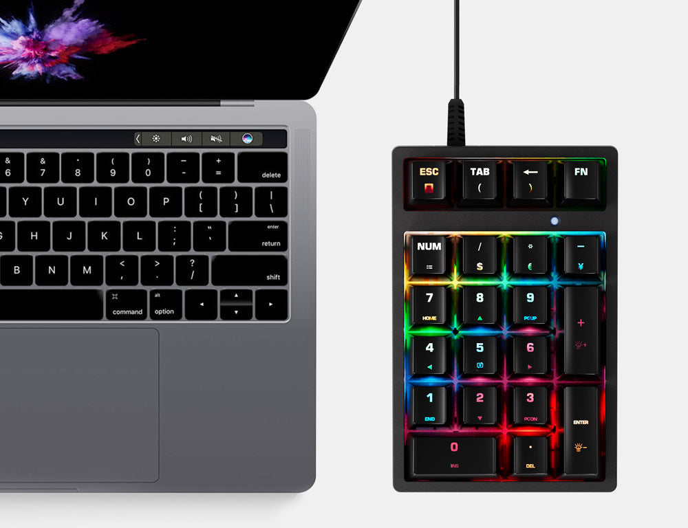 Compact RGB Mechanical Keypad Bowlift