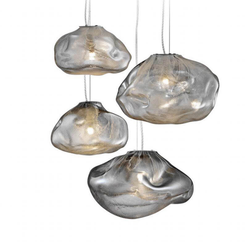 BowLift | CloudNova Glass Pendant Light | Modern Design | Unique Cloud Look | Ambient Lighting