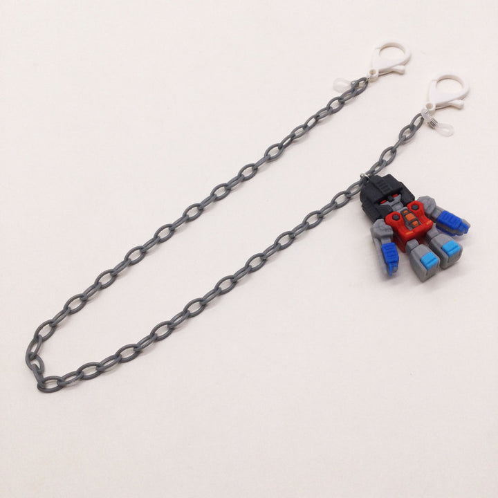 Playful glasses holder chain with robot motif Bowlift