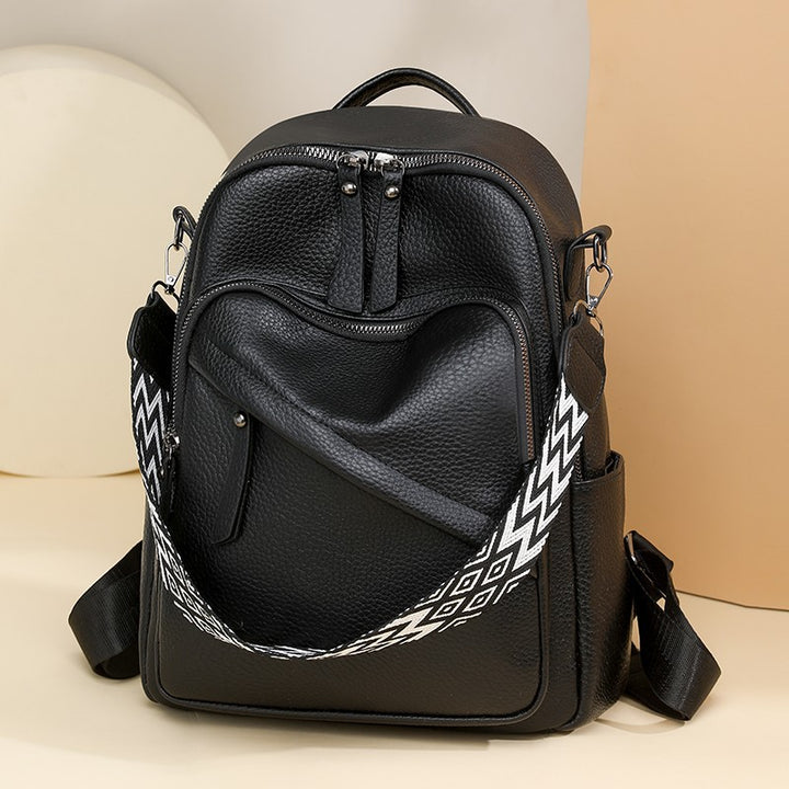 Stylish Leather Backpack Bowlift