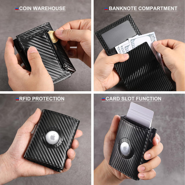 RFID-Secure Carbon Fiber Wallet Bowlift