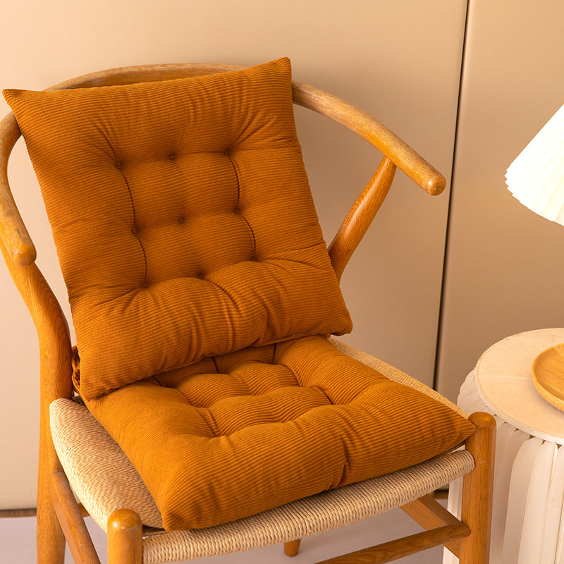 Tufted corduroy seat cushion with high-density polyester fill and anti-slip backing Bowlift