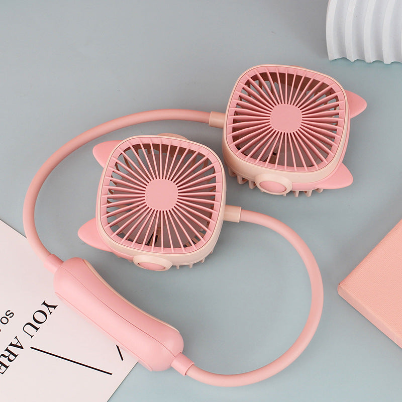 Women Portable Dual-Fan with Custom Design Bowlift