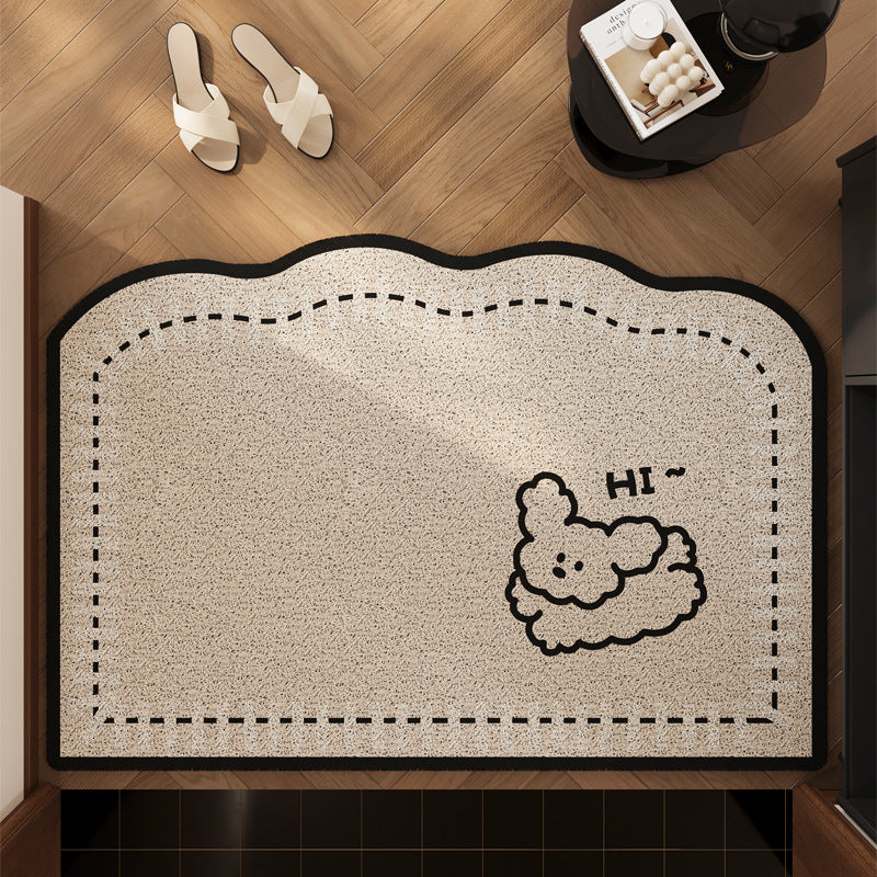 Playful Sheep-Themed Comfort Mat