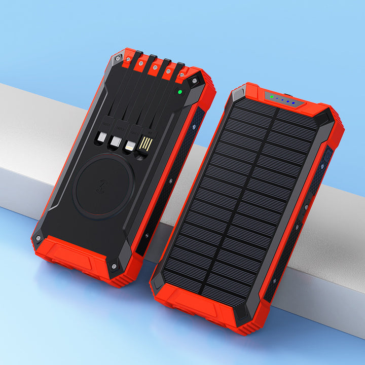Power bank with solar-powered quick charger Bowlift