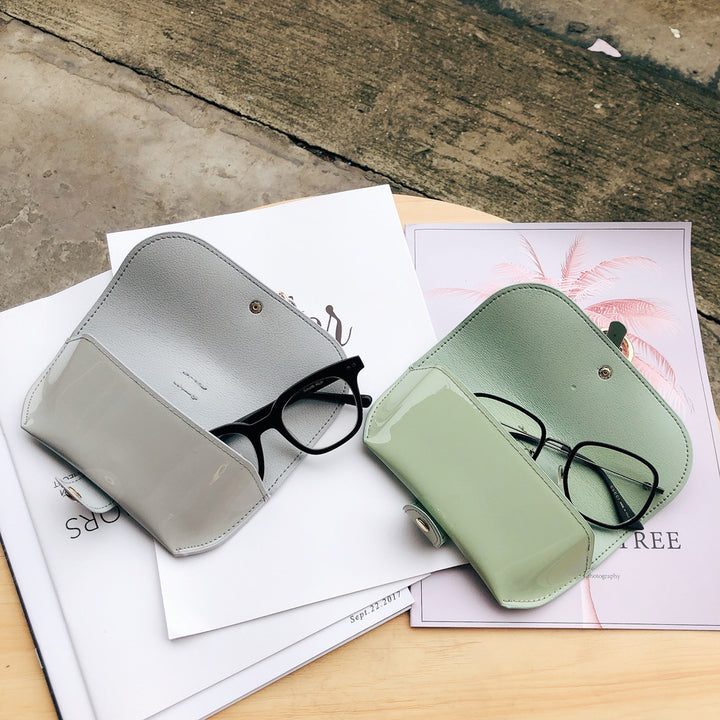 Stylish Patent Leather Eyeglasses Case Bowlift