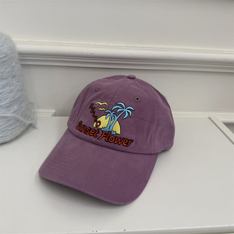 Women's Casual Embroidered Baseball Cap Bowlift
