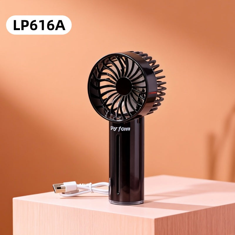 Portable Usb Mini Hand Fan with Led Function Bowlift